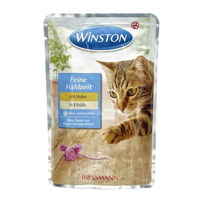 پوچ گربه گوشت مرغ و تخم مرغ Winston